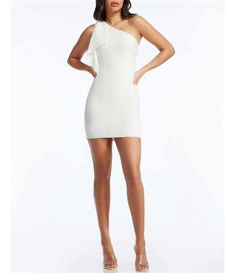 Dress The Population Tiff Asymmetrical Neck Sleeveless Mini Dress Dillards