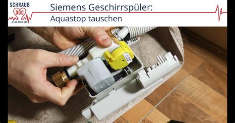 Bosch Geschirrsp Ler Zieht Kein Wasser Aquastop