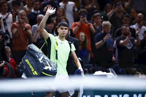 Alcaraz après sa défaite contre Safiullin au Rolex Paris Masters Je