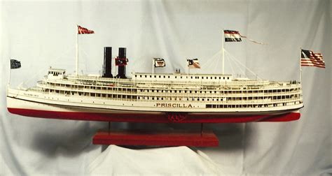 New England Steamboat Models Fall River Line Stmr Priscilla C1894