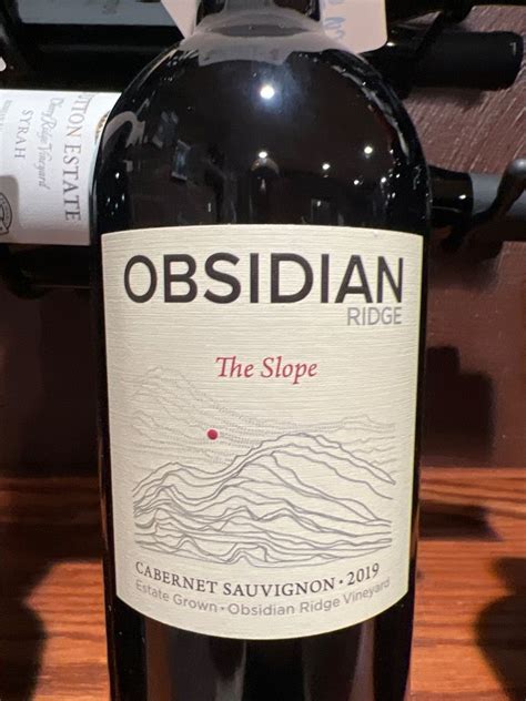 Obsidian Ridge Cabernet Sauvignon Elevation Series Middle Usa