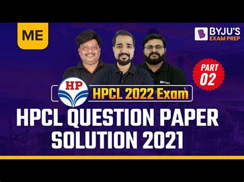 HPCL Mechanical Engineering ME 2021 Previous Year Question Paper