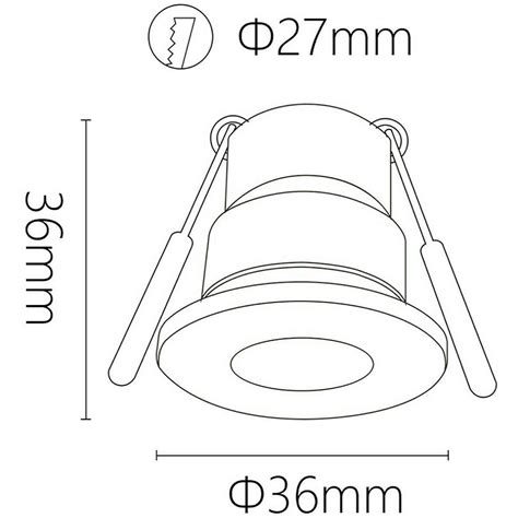 Spot De V Randa Led W Blanc Chaud K Dimmable Tanche Ip