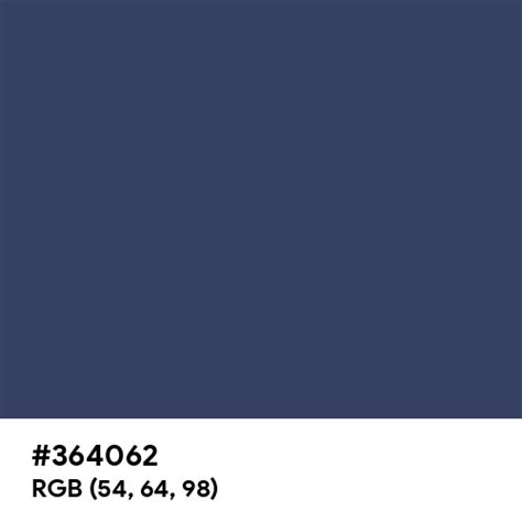 Heather Navy color hex code is #364062