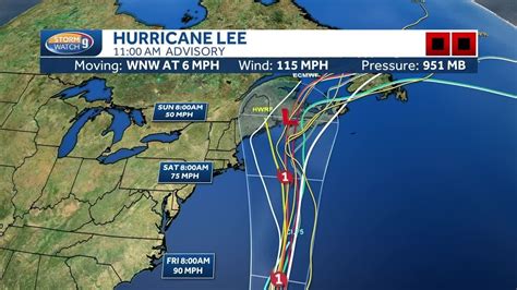 Hurricane Lee Track Storm Slowly Moving Toward West Northwest YouTube