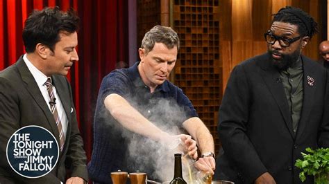 Bobby Flay Jimmy Fallon And Questlove Make Pork Chops The Tonight Show Starring Jimmy Fallon