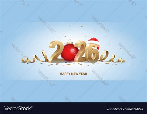 Happy new year 2026 Royalty Free Vector Image - VectorStock