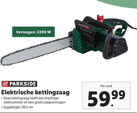 Parkside Elektrische Kettingzaag Aanbieding Bij Lidl