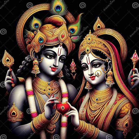 Radha Krishna Spritual Love Stock Image - Image of lord, beautiful ...