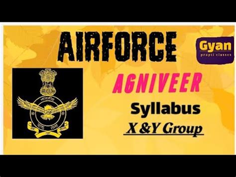 AirForce Agniveer X Y Group Syllabus Agniveer Airforce 2023 24