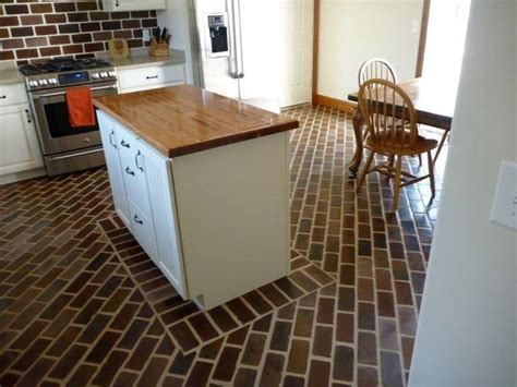 20 Kitchen Designs With Brick Flooring