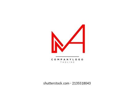 Alphabet Letters Initials Monogram Logo Ma Stock Vector Royalty Free