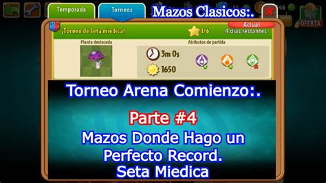 PVZ 2 Parte 4 Arena Comienzo Seta Miedica YouTube