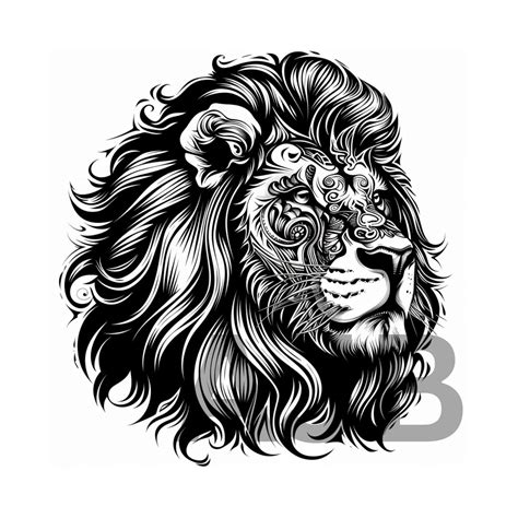 Lion Head Svg File Lion Head Png File Lion Head Dxf File Lionhead