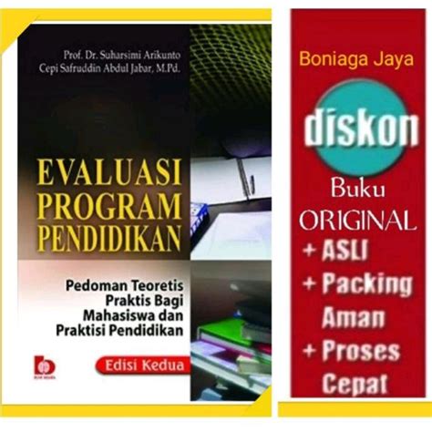 Jual Evaluasi Program Pendidikan Edisi Suharsimi Arikunto Shopee