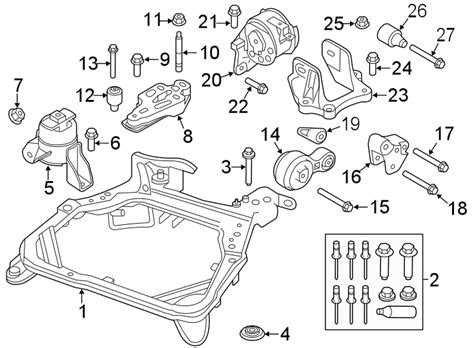 Ford Fusion Engine Mount Bolt Front 2 3 Liter 2 5 W706496s439 Lakeland Ford Online Parts