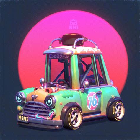 ArtStation - Mimi, Alexandr Anisimov | Concept cars, Vehicle design, Car cartoon