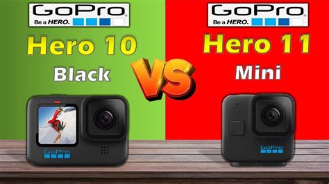 Gopro Hero 10 Black Vs Gopro Hero 11 Black Mini Full Comparison Youtube