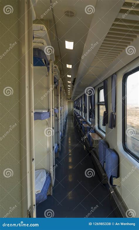 Interior of a train car stock photo. Image of compartment - 126985338