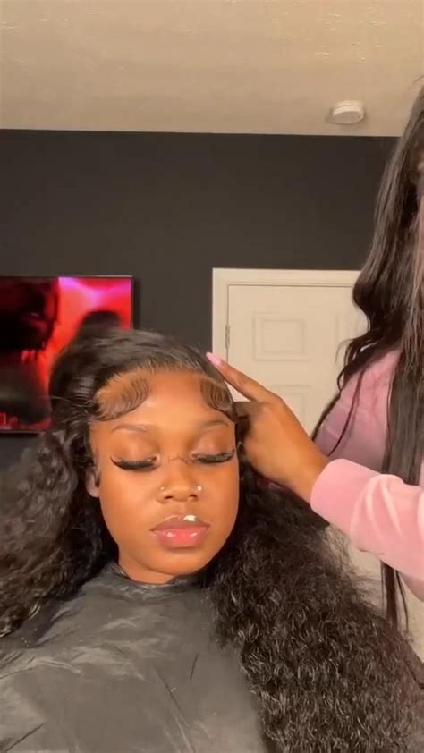 Deep Side Part Wig Install😍 Front Lace Wigs Human Hair Baddie Hairstyles Red Hair Inspo