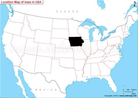 Where Is Iowa State Where Is Iowa Located In The Us Map