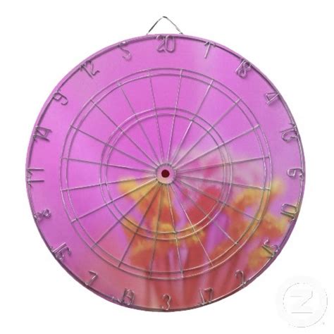 Pink Fantasy Dart Boards Dart Board Skyscape White Clouds