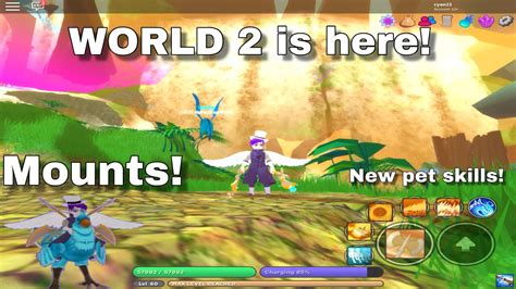 New Update Roblox New Pet Skills Pet Evolutions World World