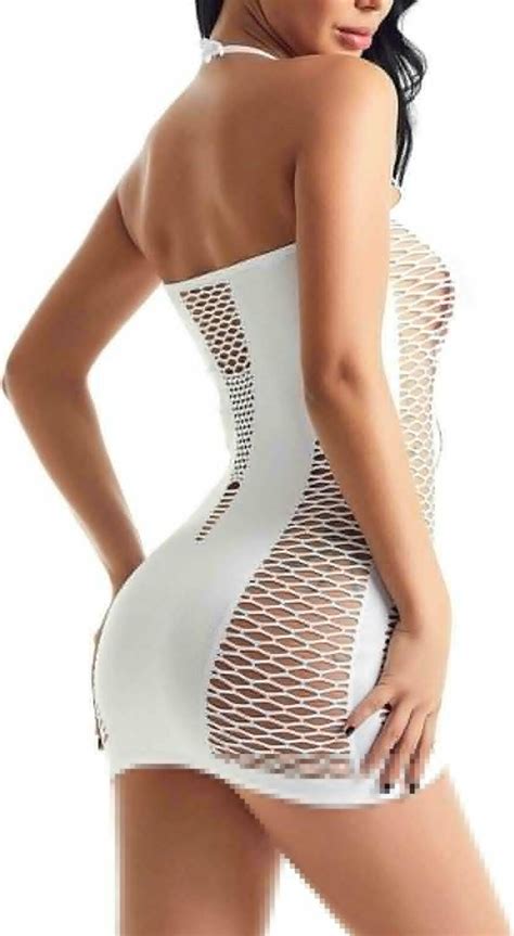 Womens Plus Size Lingerie Fishnet Sexy Seamless Outfit Mesh Babydoll