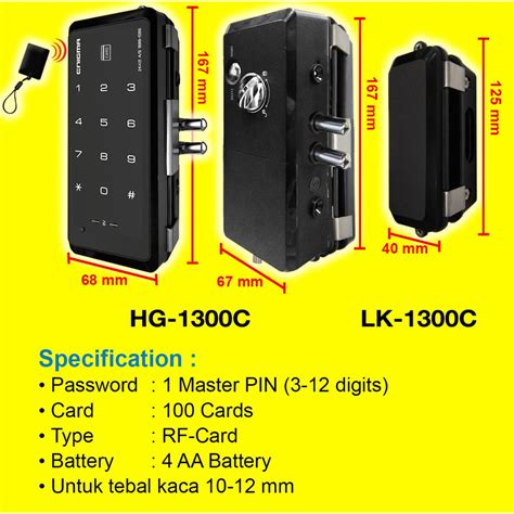 Jual Enigma Digital Door Lock Hg C Paket Digital Handle Kunci Pintu