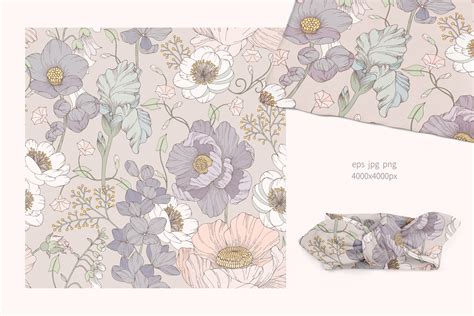 Floral seamless pattern on Behance