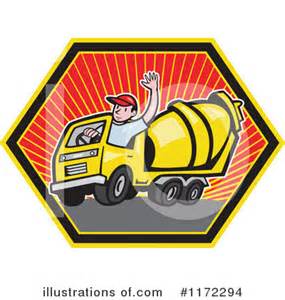 Cement Truck Clipart #212284 - Illustration by Pams Clipart