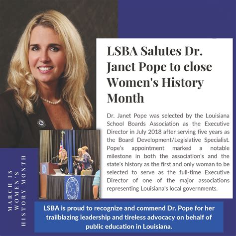 Thank you Dr. Janet... - Louisiana School Boards Association | Facebook