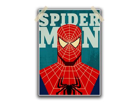 Spider Man Vector Art Single Poster 13×19 Inches 300 Gsm