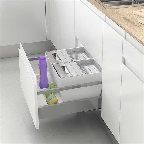 Cubo Basura Ecol Gico Rectangular K Para Caj N De Cocina