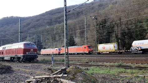 Bingerbr Ck Am Sonntag Mit Bauzug Traxx Vectron Ice Und