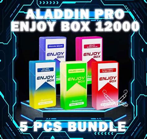 5PCS ALADDIN PRO ENJOY BOX 12000 BUNDLE SG VAPE