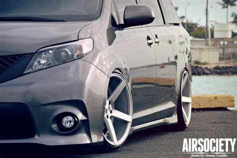 Toyota Sienna Auto Customs Bagged Air Ride Suspension Stance Slammed