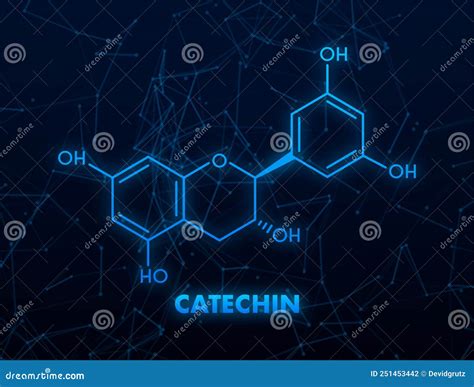 Procyanidin A Molecule D Molecular Structure Ball And Stick Model