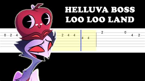 Helluva Boss Loo Loo Land Easy Guitar Tabs Tutorial Youtube