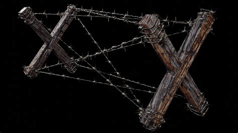 ArtStation - wired fence | Game Assets