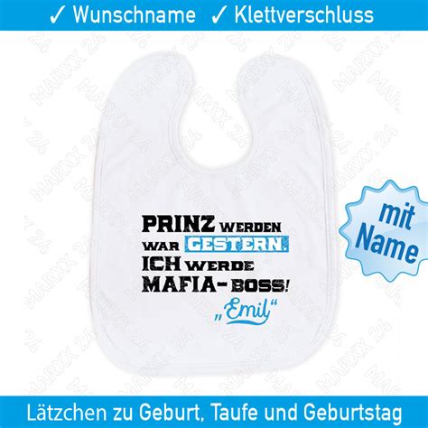 Lustige Sprüche Lätzchen Wunschname Geschenk Spruch Babylätzchen