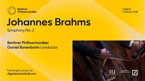 Johannes Brahms Symphony No Barenboim Berliner Philharmoniker