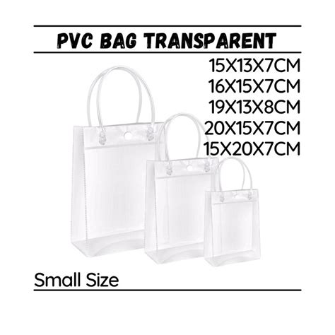 Small Pvc Tote Bag Clearpvc Bag Transparentt Baggoodies Bag