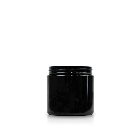 Oz Black Pet Straight Sided Jars Neck Finish Fh Packaging