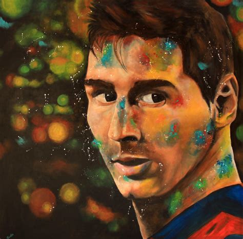 buy messi contemporary realism painting  fizdi