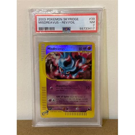 Psa Graded Misdreavus Rev Foil Pok Mon Trading Card