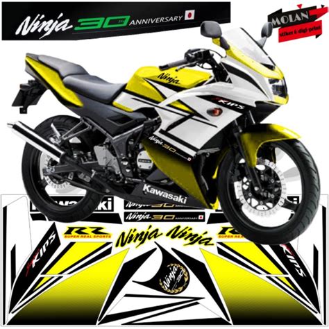 Jual Sticker Striping Ori NINJA RR 150 SE 2015 HITAM ABU NINJA RR SE