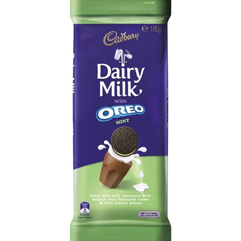 Cadbury Dairy Milk Chocolate Oreo Mint G Block Woolworths