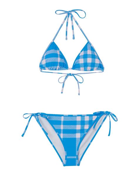 Burberry Cobb Two Piece Bikini With Vintage Check Print Halter