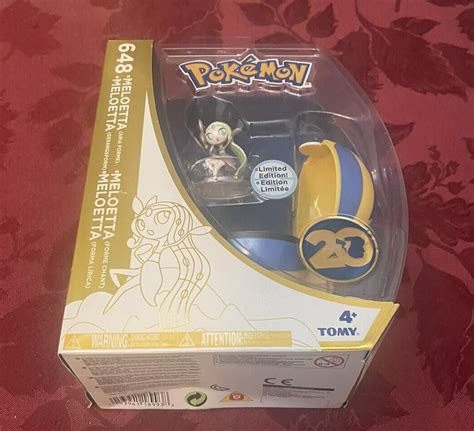 Pokemon Meloetta 648 Limited Edition Pokeball Figure New Dented Box